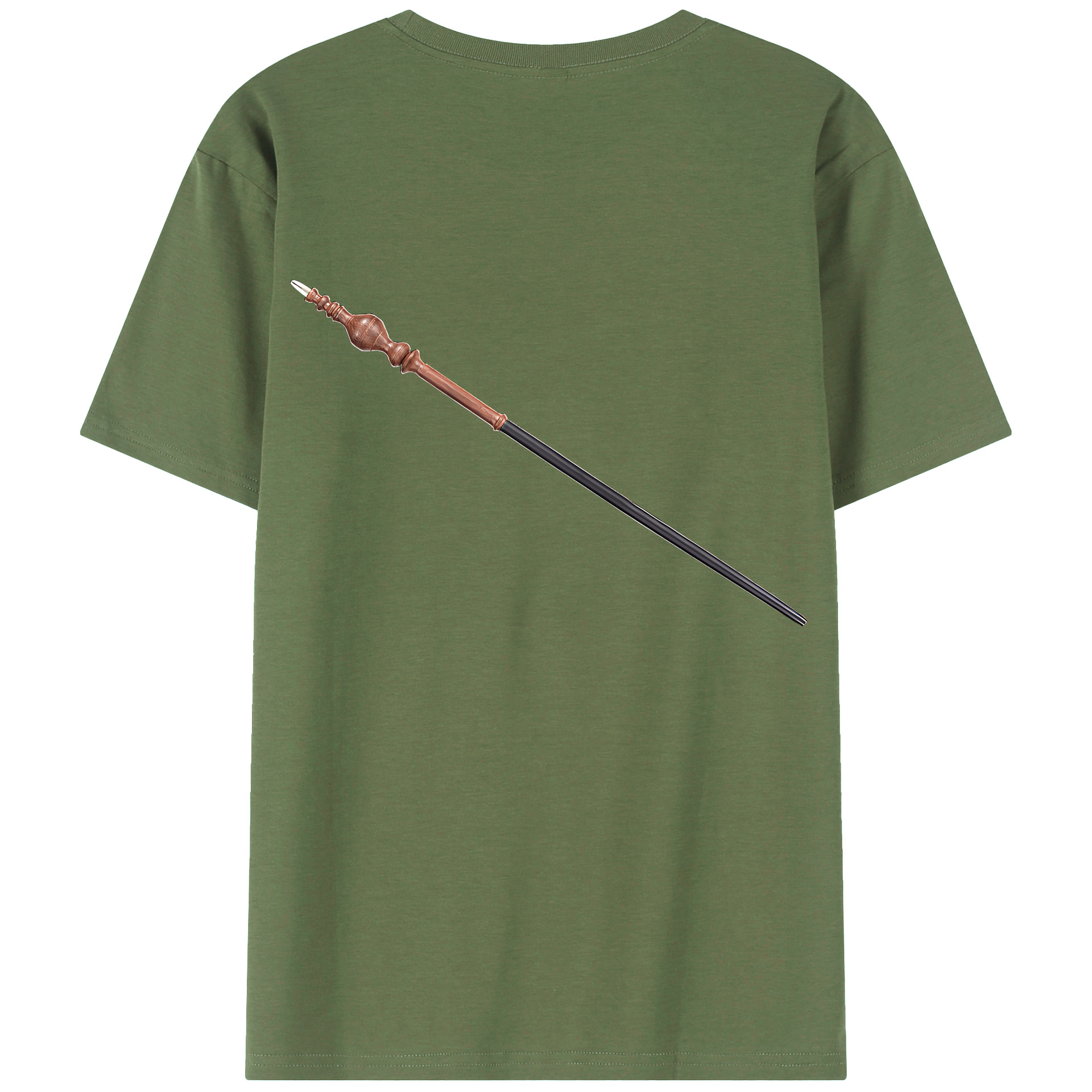 （画像用） Harry Potter ハリー・ポッターシリーズ 綿100％ メンズ半袖Tシャツ（バックプリント） 通気性